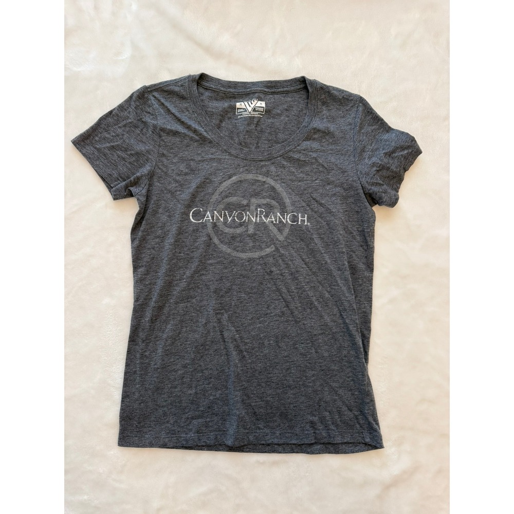 Levelwear Canyon Ranch Womens Charcoal Grey Graphic T-Shirt Medium RN111842